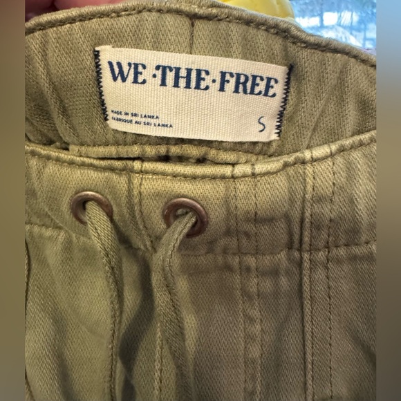 NWT Free People We The Free Silverton Pull-On Barrel Jeans - aloe green - Snall - Picture 10 of 10